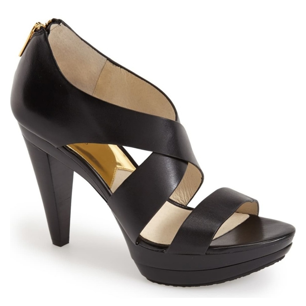'Elena' Leather Platform Sandal